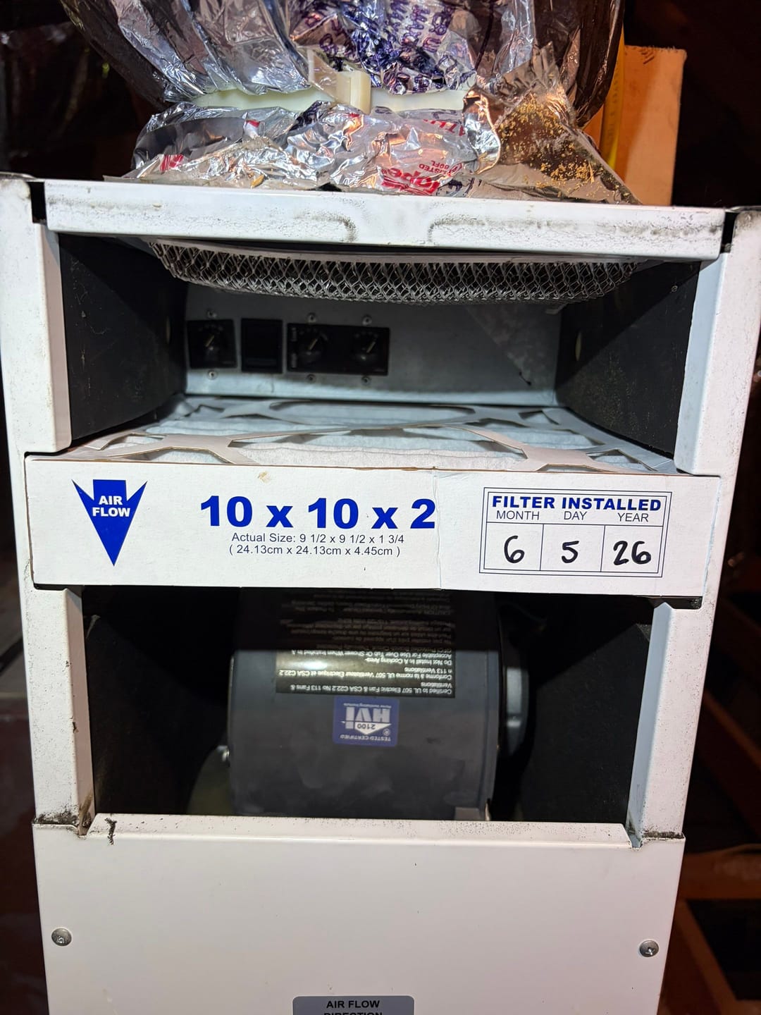 Customer photo review of 10x10x2 Air Filters