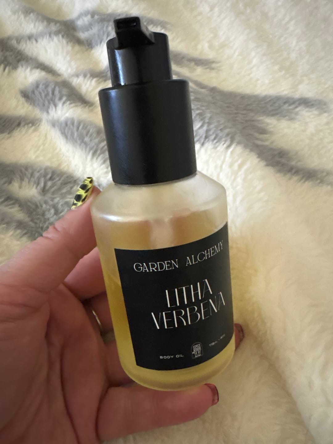 Customer photo review of LITHA VERBENA PERFUME BODY OIL