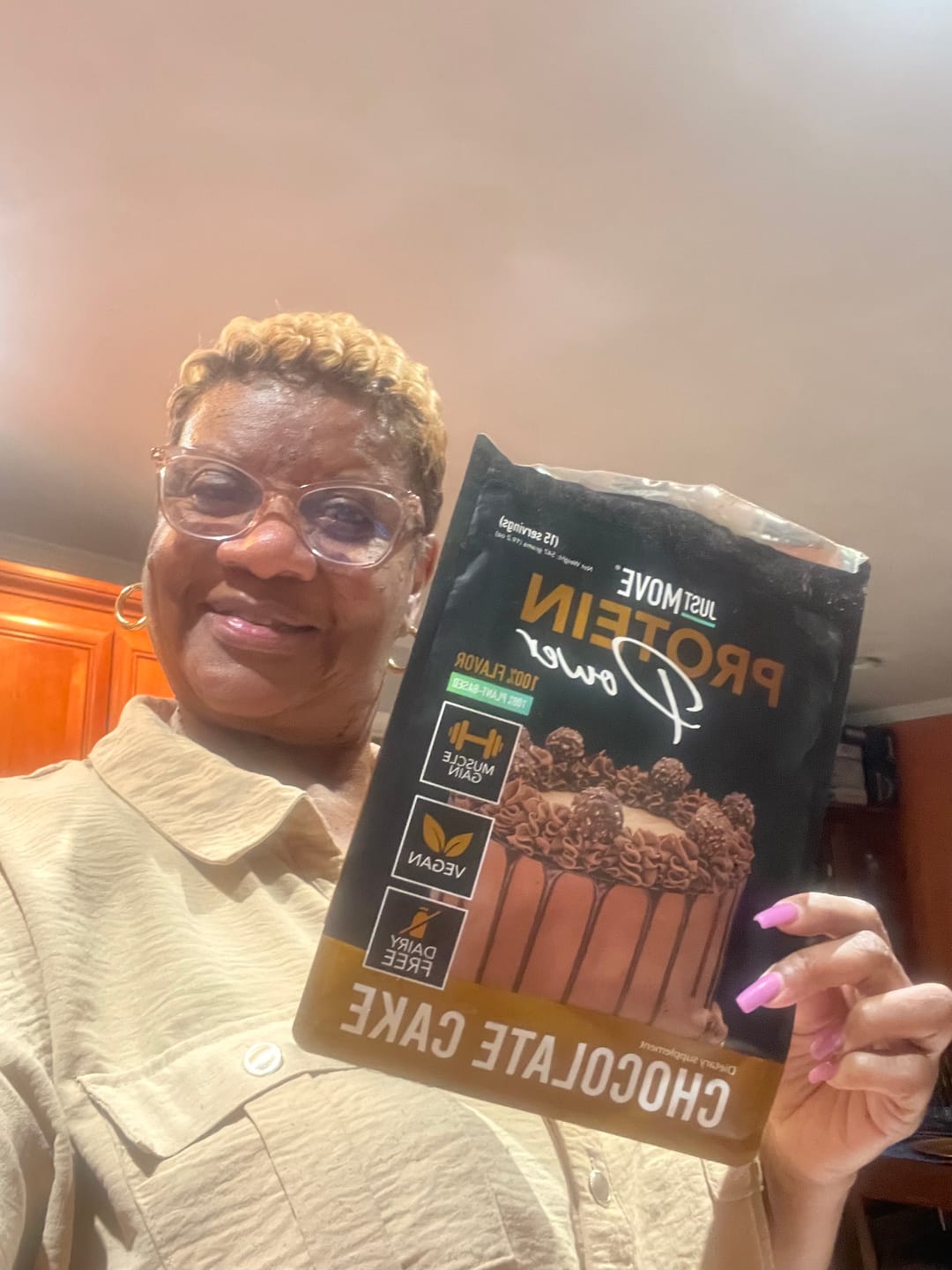 Customer photo review of Blueberry Muffin Protein