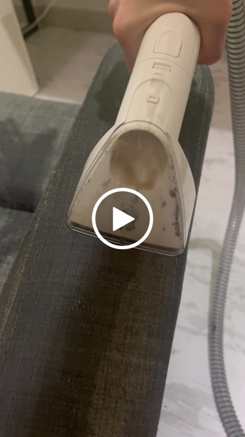 Customer video review of Buharlı Halı Yıkama & Koltuk Temizleme Makinesi 1700W | 16kPa Vakum, Buhar, Sıcak Su, Turbo (X6161)