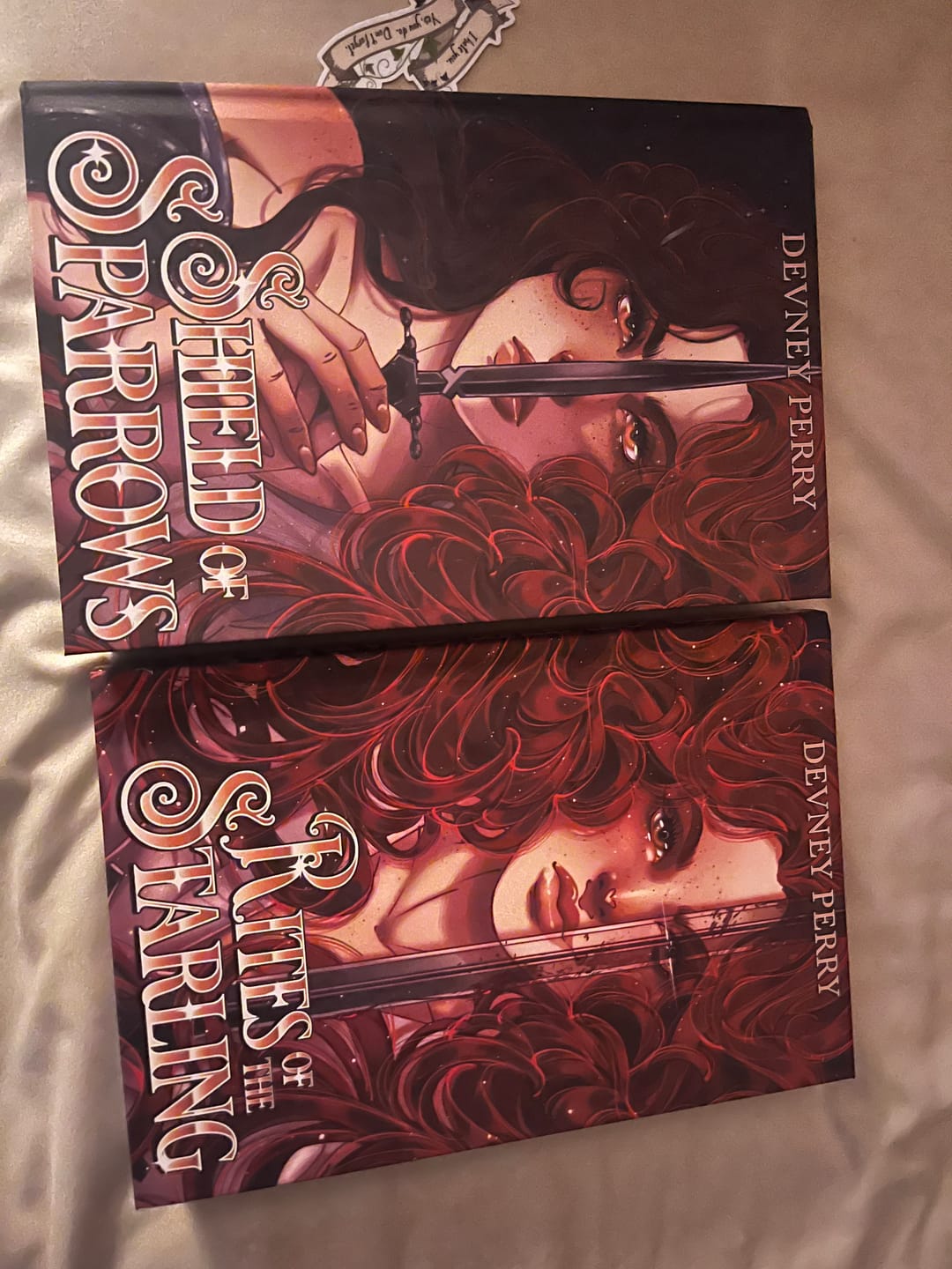 Customer photo review of PS Hardcover SE Rites of the Starling by Devney Perry