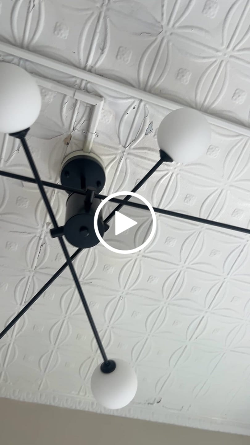 Customer video review of 6-Light Opal Glass Globe Linear Sputnik Semi Flush
