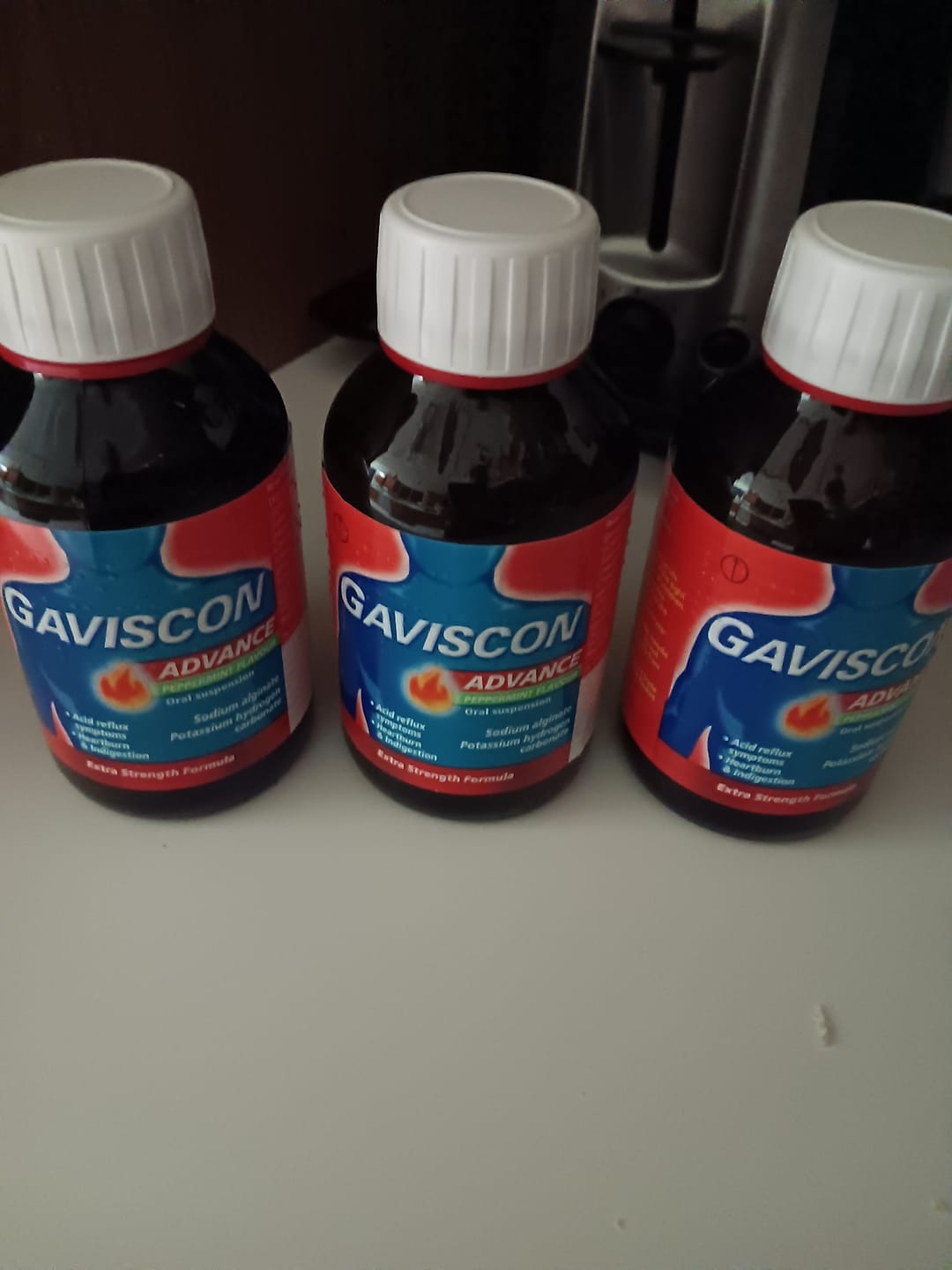 Customer photo review of Gaviscon Advance Peppermint Flavour Oral Suspension, 250ml 6 Pack