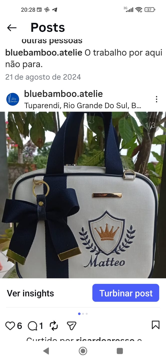 Customer photo review of PUXADOR VAZADO N°6 C/CARRINHO DOURADO 10 PEÇAS