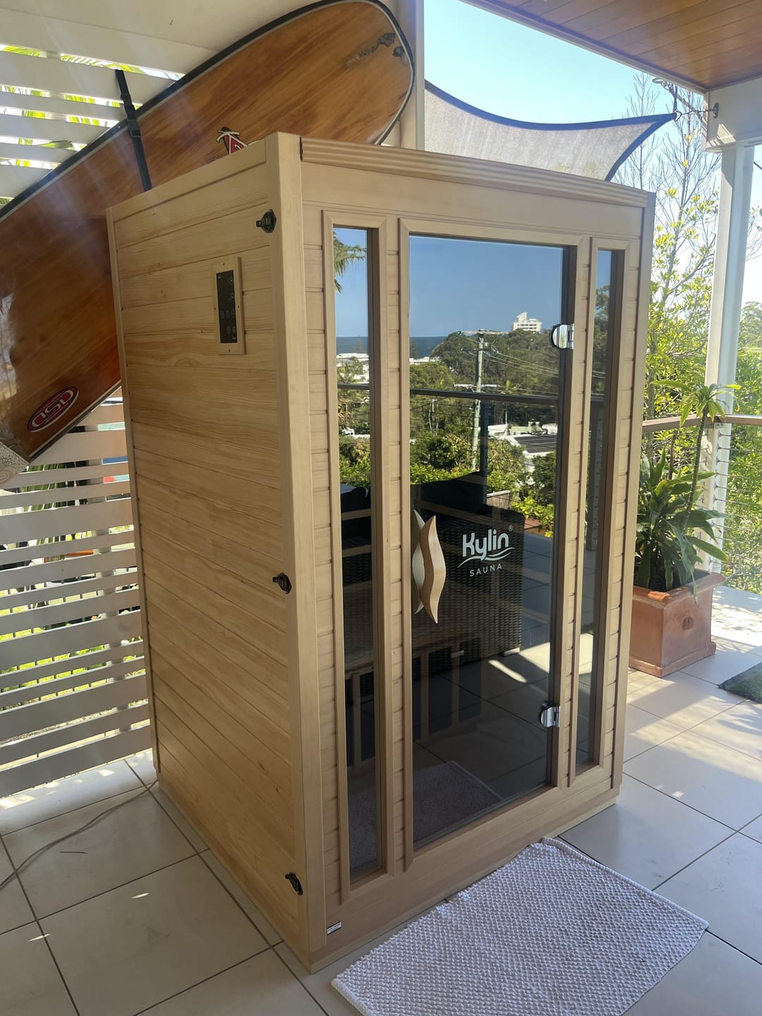Customer photo review of Kylin Low EMF Premium Carbon Far Infrared Sauna 2 people - K8202