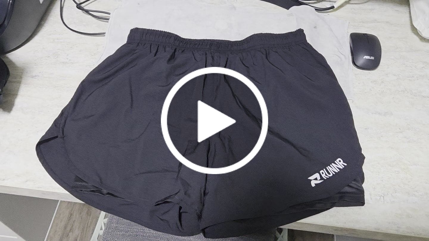 Customer video review of RUNNR 2-in-1 Running Shorts