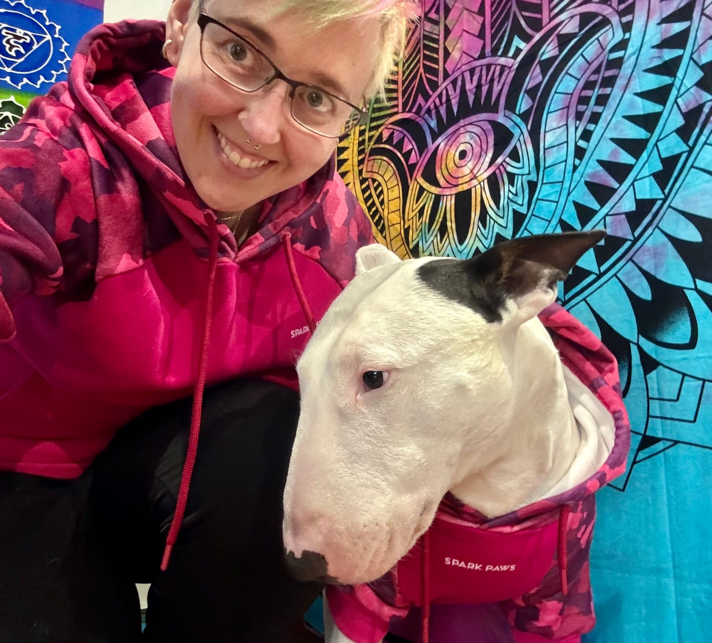Customer photo review of Fuchsia Camo Human Hoodie