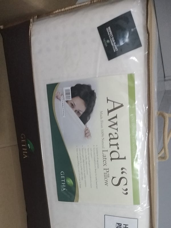 Customer photo review of Getha Award S Latex Pillow