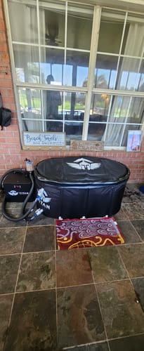 Customer photo review of Bravo XL Cold Plunge Tub + Chiller Bundle