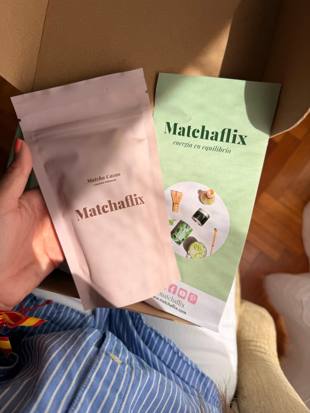 Customer photo review of Té Matcha Premium Cacao