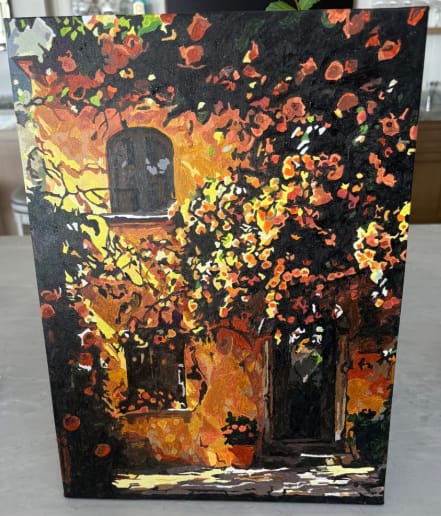 Customer photo review of Custom Paint By Numbers - Turn Trip Memory into Art
