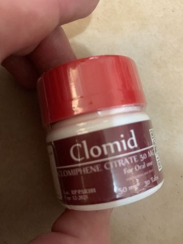 Customer photo review of CLOMID | Clomifeno Citrato 50mg 50 tabs