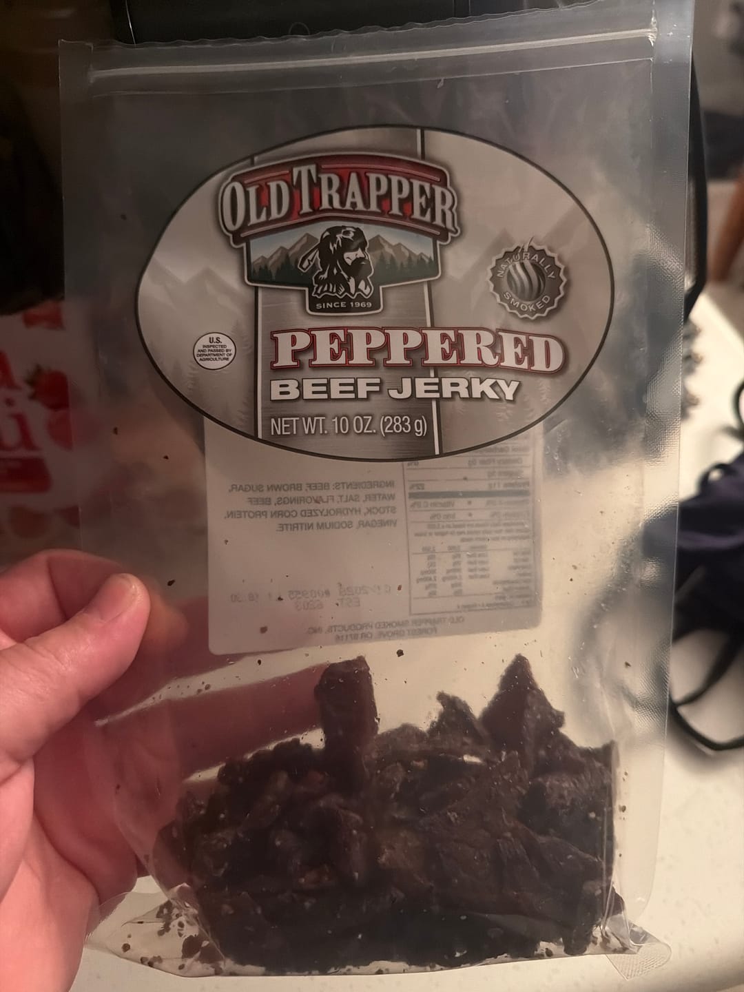 Customer photo review of Gourmet Premium Beef Jerky