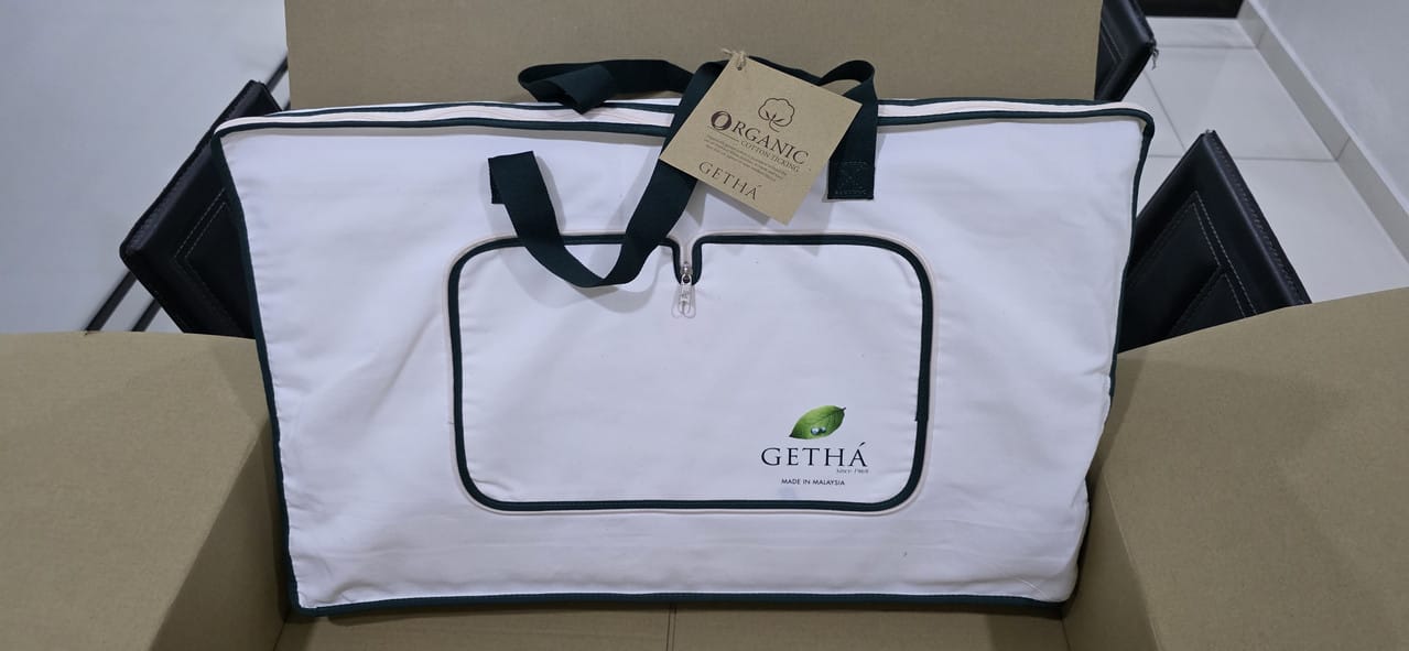 Customer photo review of Getha Organic Cotton Latex Pillow