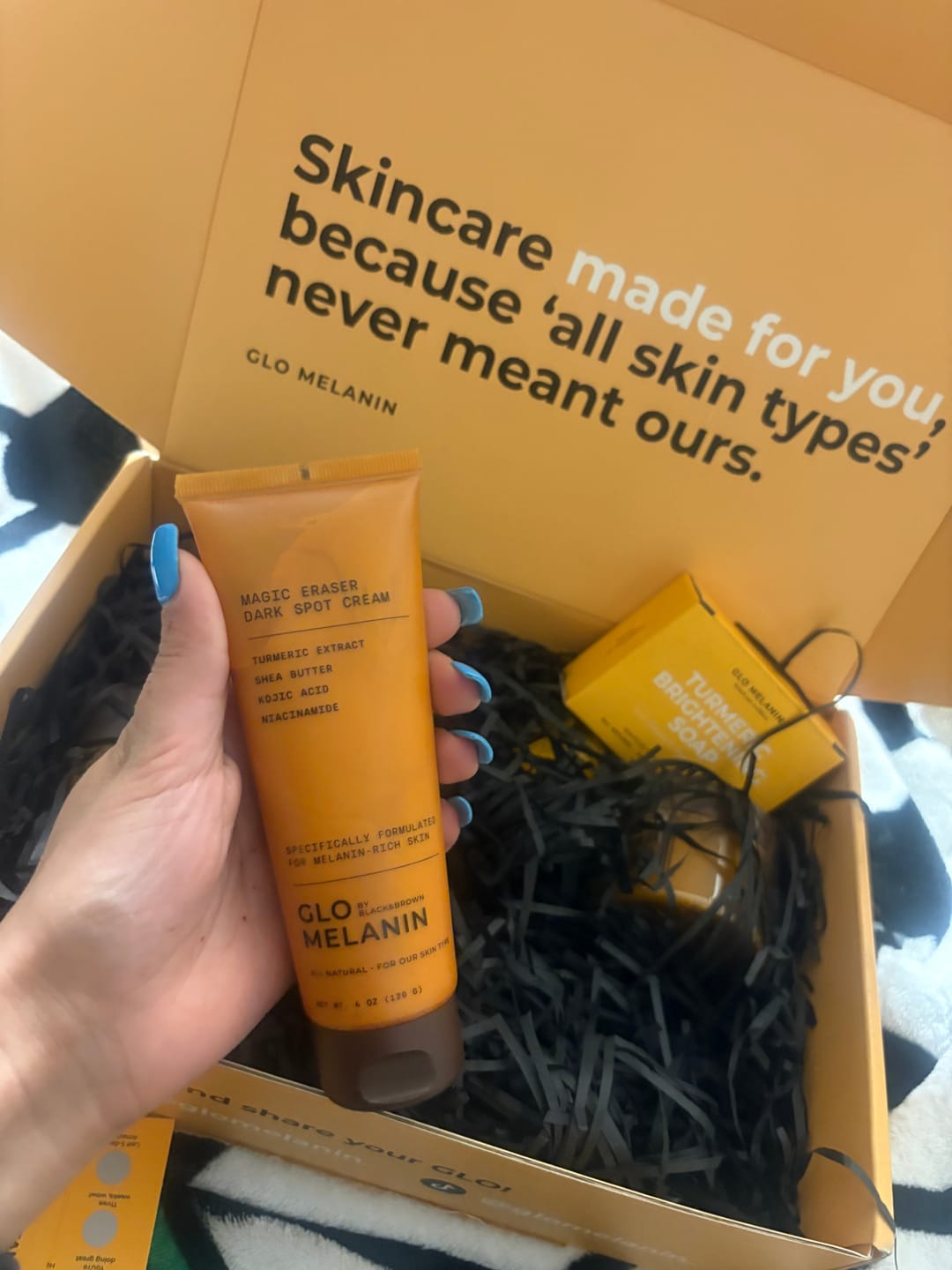 Customer photo review of Melanin Skin Bundle