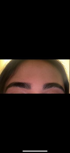 Customer photo review of Eyebrow Growth Serum