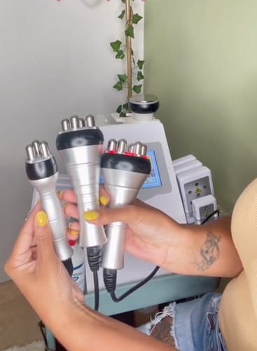 Customer photo review of 30K Cavitation Machine 6 in 1 for Fat Blasting