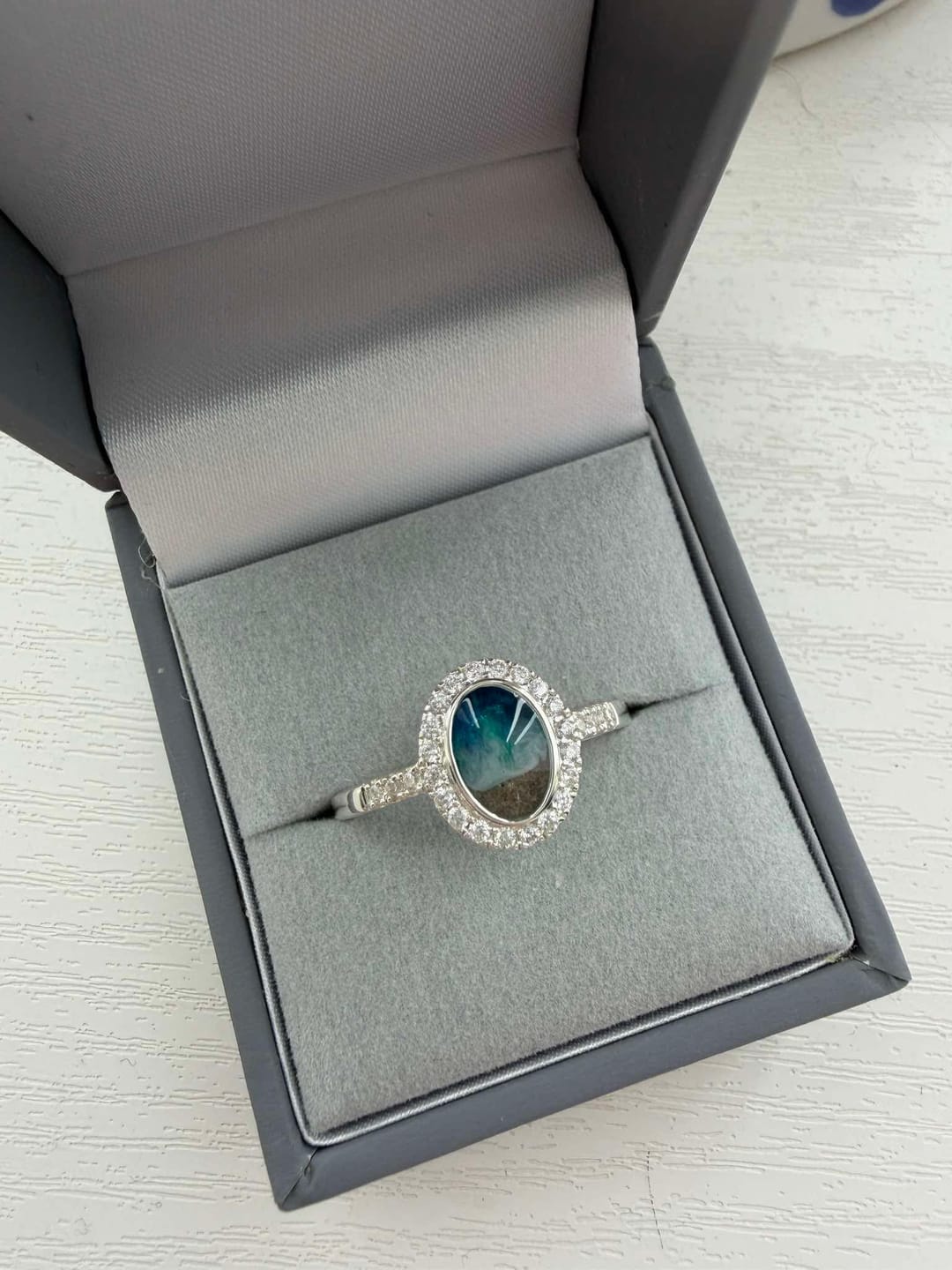 Customer photo review of Oval CZ Maria Ring