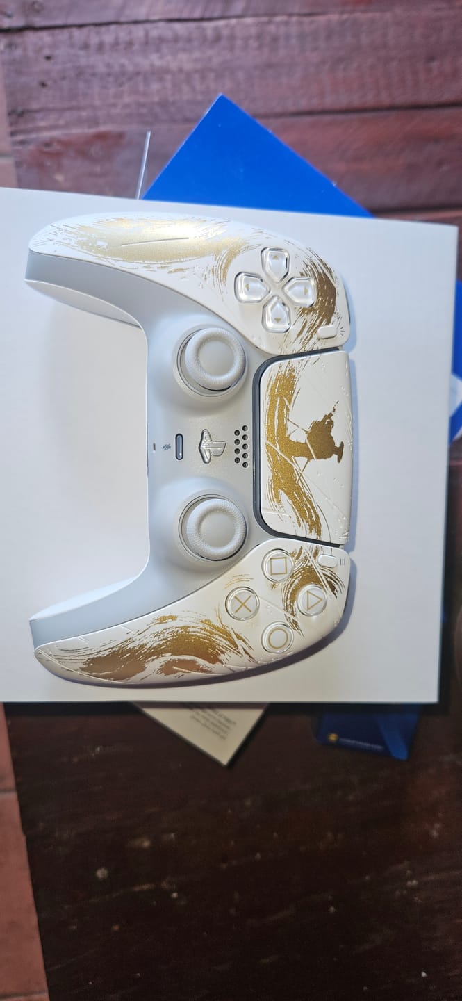 Customer photo review of PlayStation 5 (PS5) DualSense Wireless Controller - Ghost of Yotei Gold Limited Edition