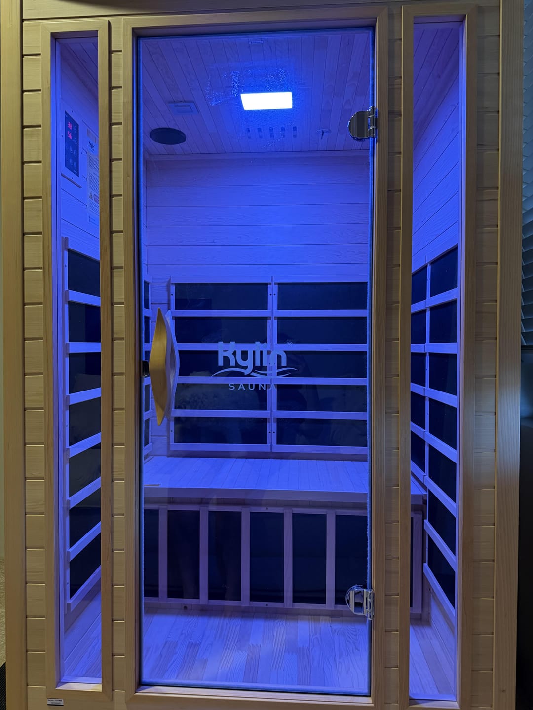 Customer photo review of Kylin Low EMF Premium Carbon Far Infrared Sauna 2 people - K8202