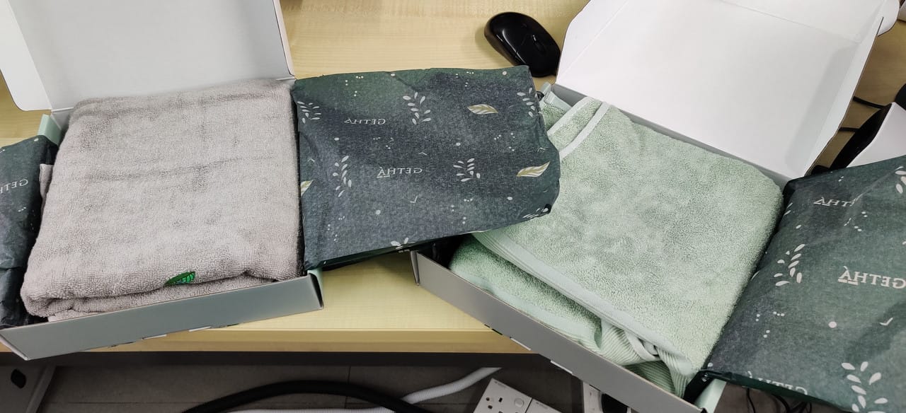 Customer photo review of Bamboo Bath Towel