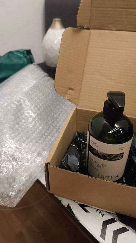 Customer photo review of Getha Premium Botanical Body Wash 500ml