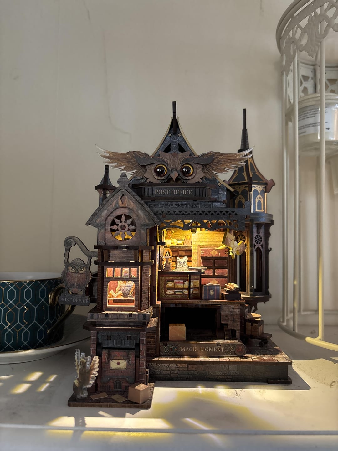 Customer photo review of Owl Post Office DIY Mini House Kit l DIY Miniature Kit