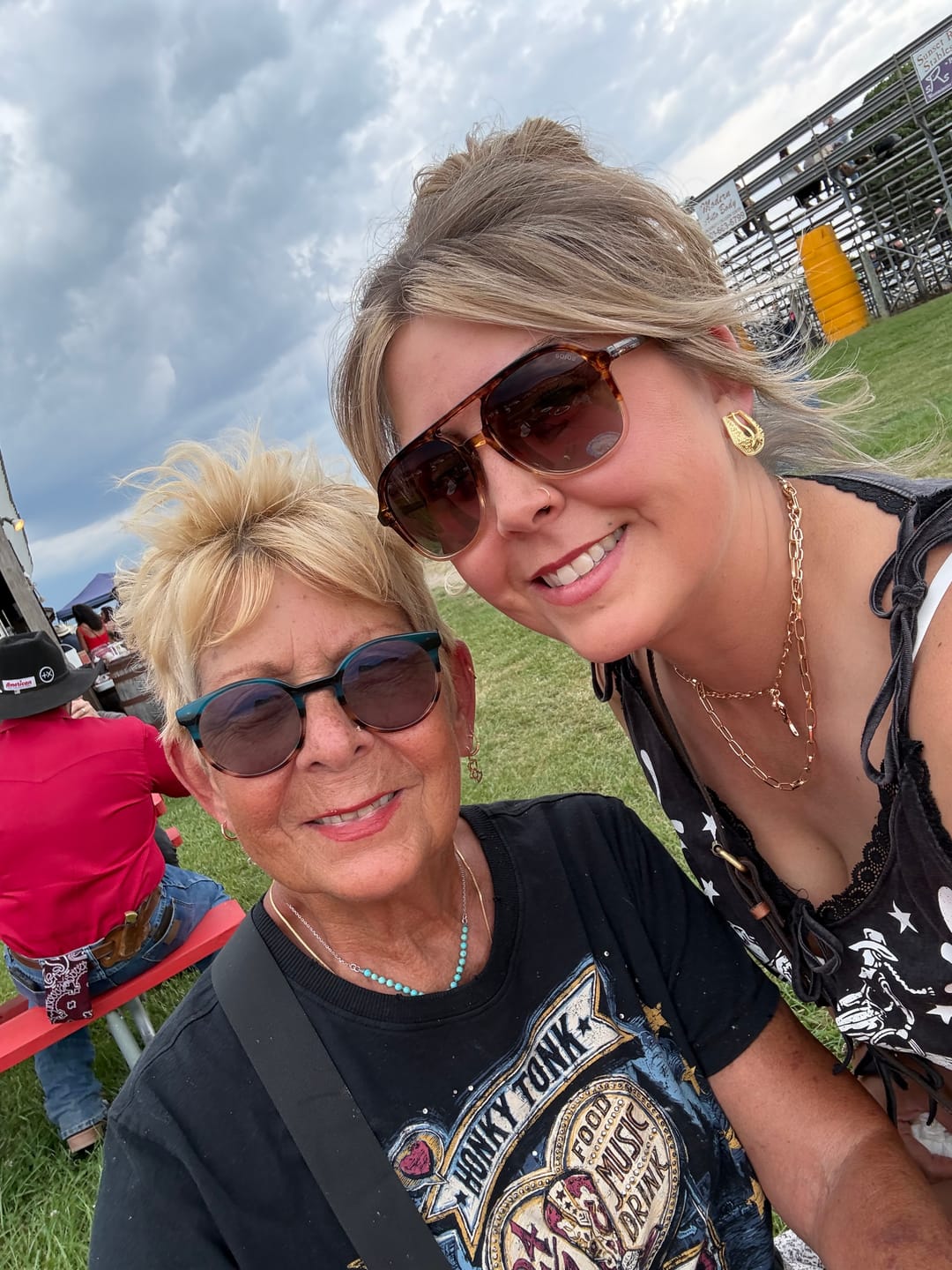 Customer photo review of Buckle Betty Earrings