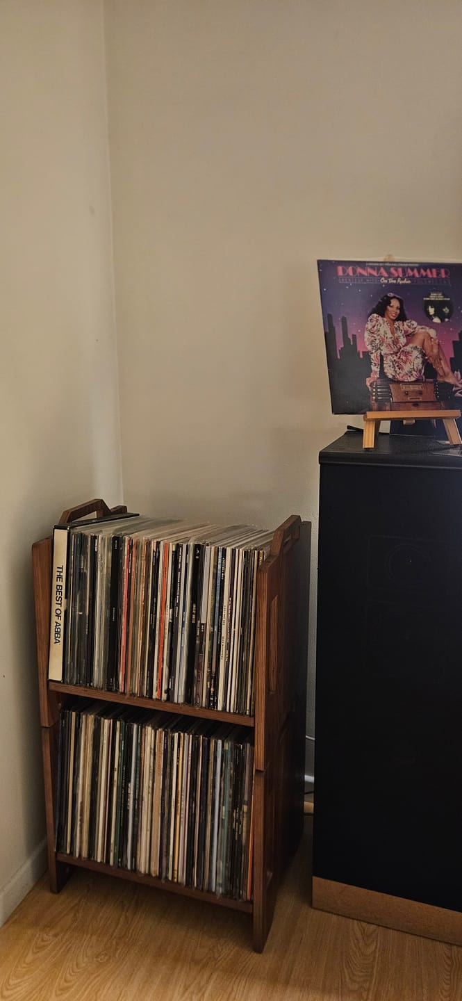 Customer photo review of Aurala 140 - Modular Vinyl Record Shelf (Walnut)