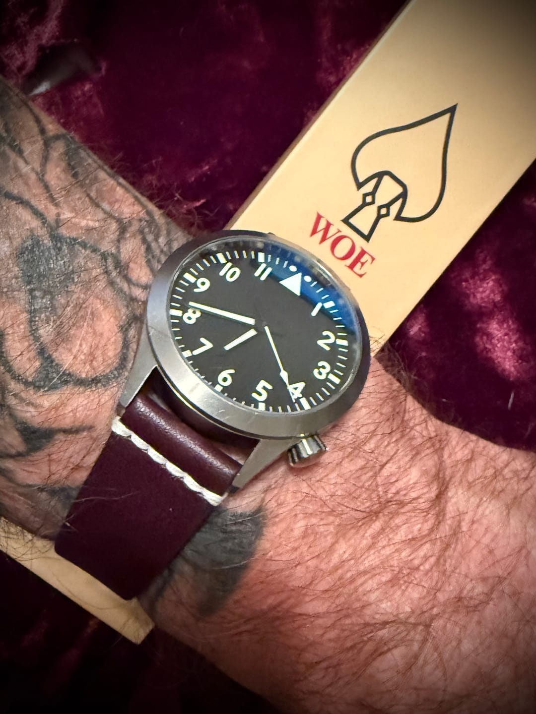 Customer photo review of Jedburgh 2.0 Leather Watch Strap