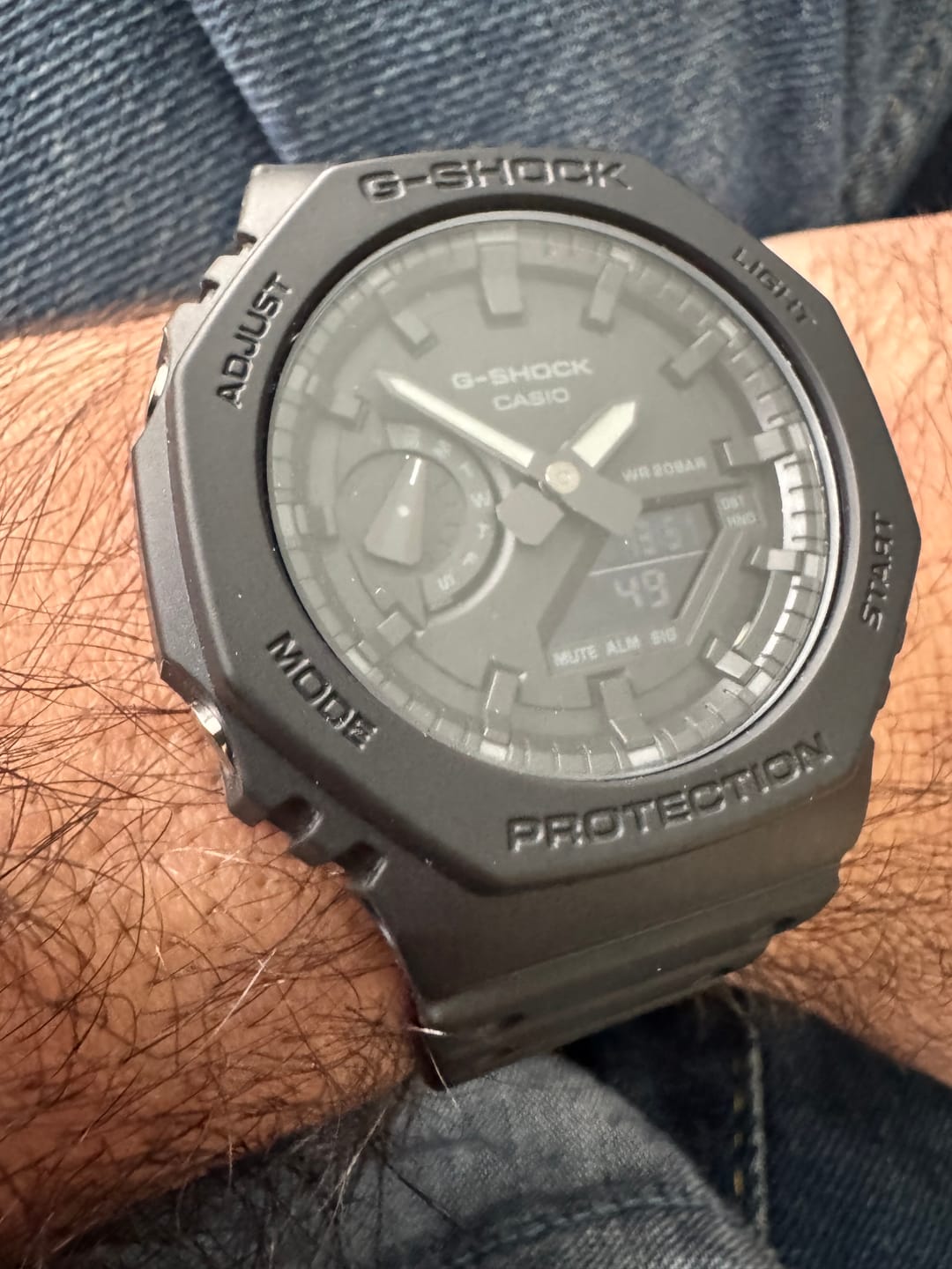 Customer photo review of Reloj Casio G-Shock Royal Oak "Casioak" GA-2100-1A1 Carbon Core Negro