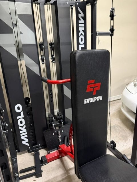 Customer photo review of EVOLPOW BEC Multi-functional Adjustable Weight Bench with Preacher Curl and Leg Extension