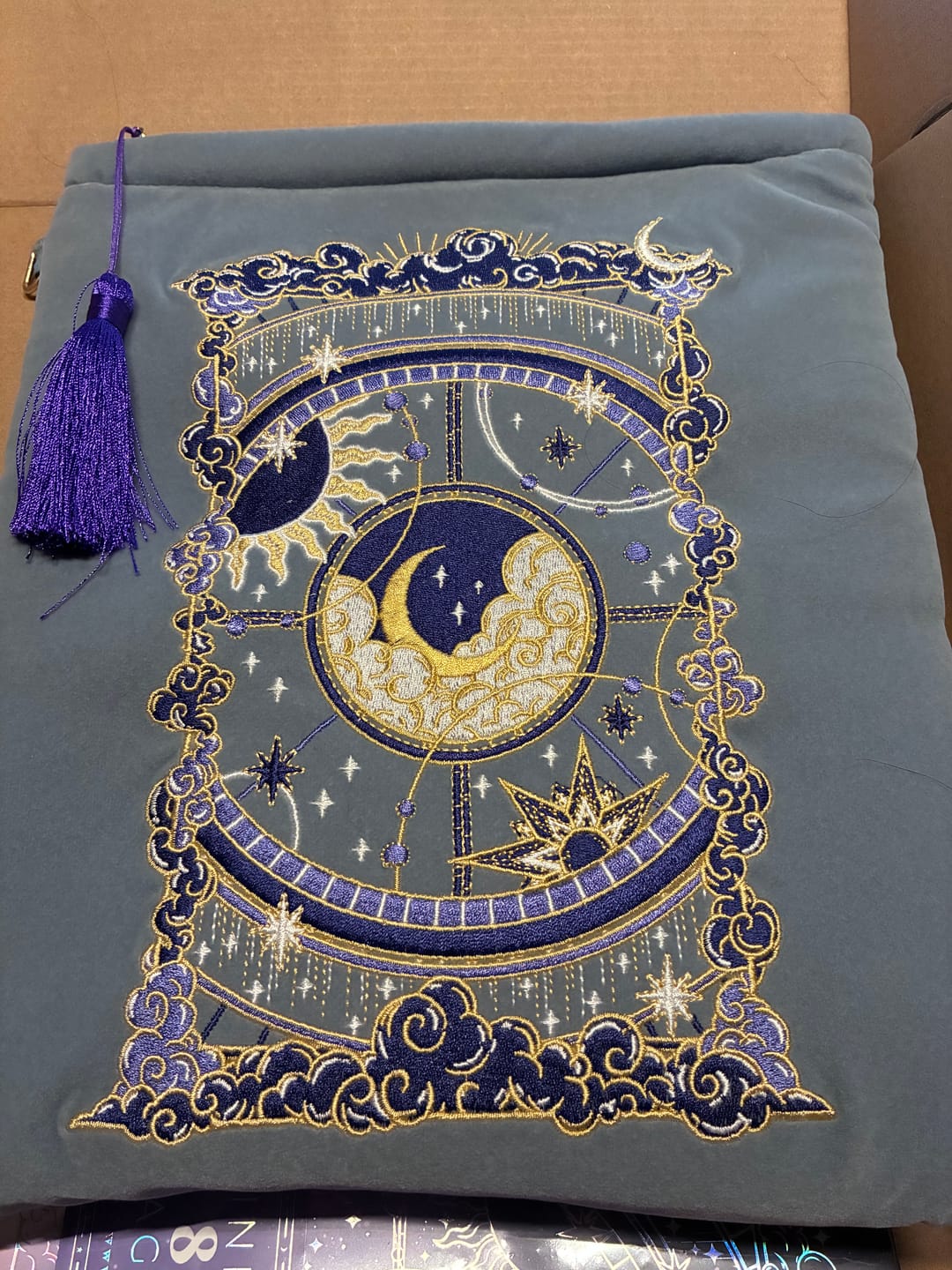 Customer photo review of Otherworldly Book Sleeve- Blue