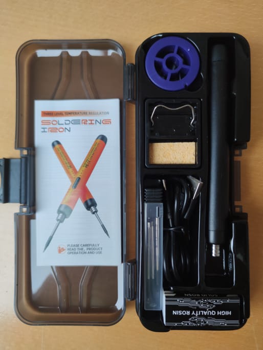 Customer photo review of Wireless Soldering Iron Set