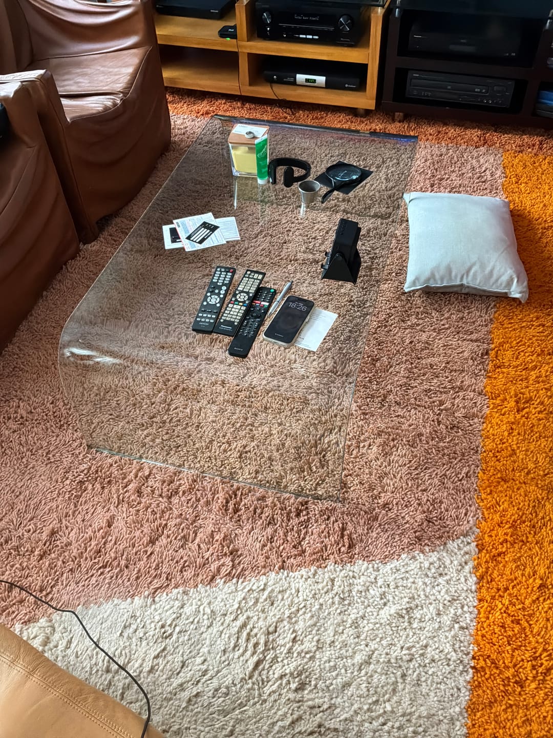 Customer photo review of Warm Earth Tone Beni Mrirt Rug – Handwoven Moroccan Rug