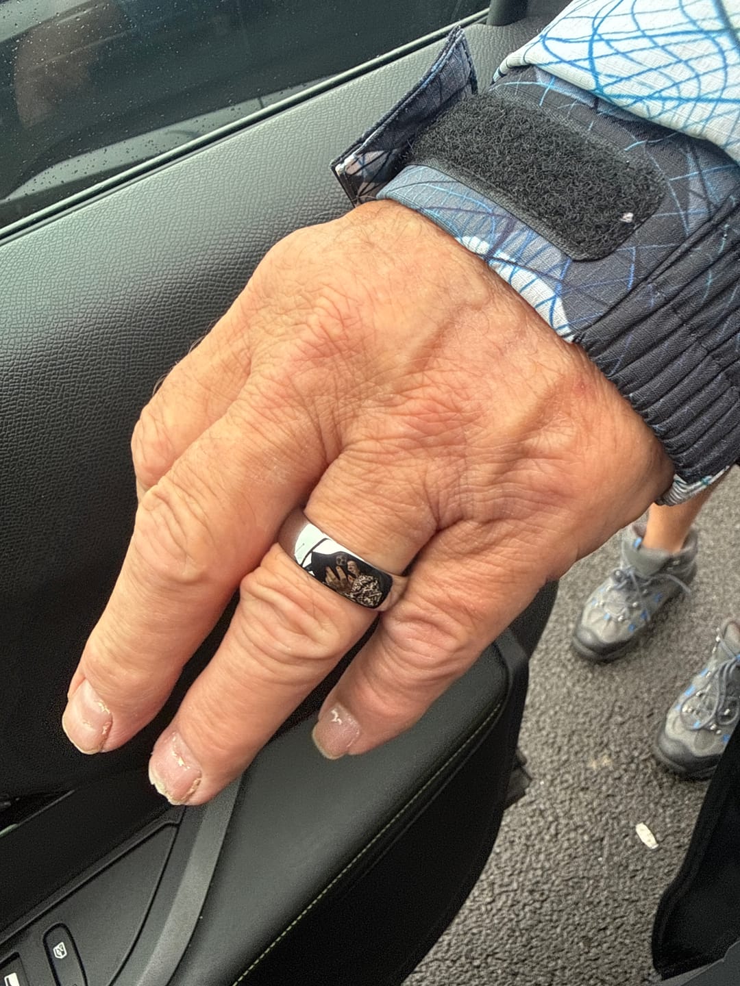 Customer photo review of Engrave Your Ring