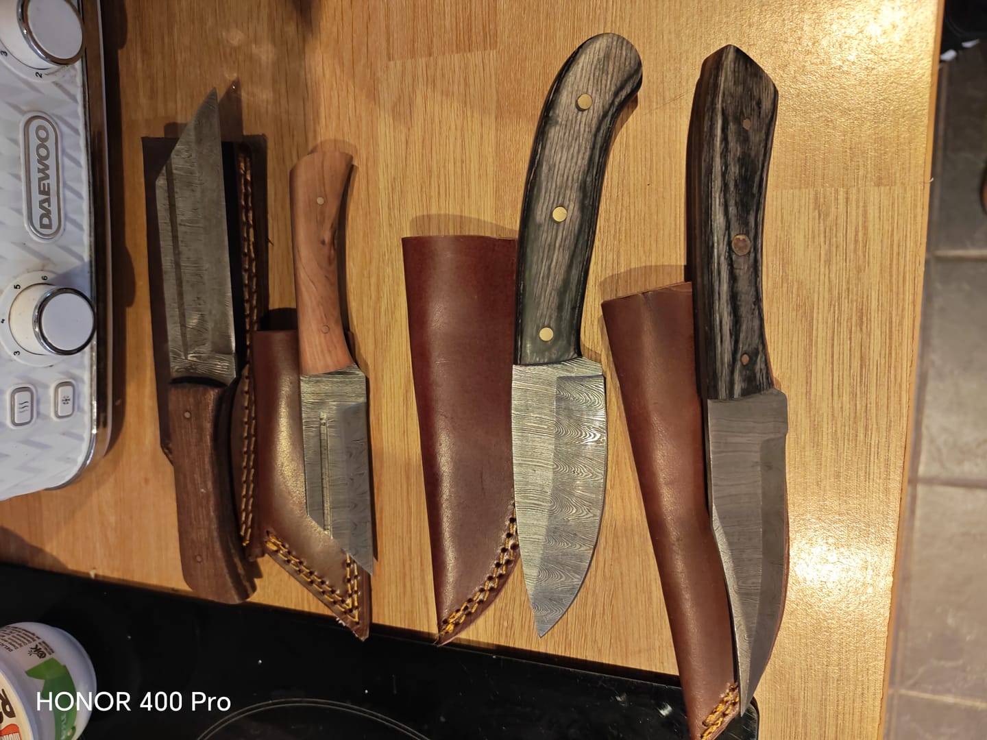 Customer photo review of Mystery Damascus Knife