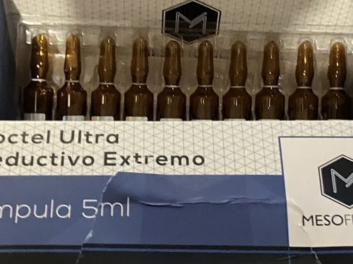 Customer photo review of COCTEL ULTRA REDUCTIVO EXTREMO | Mesoterapia
