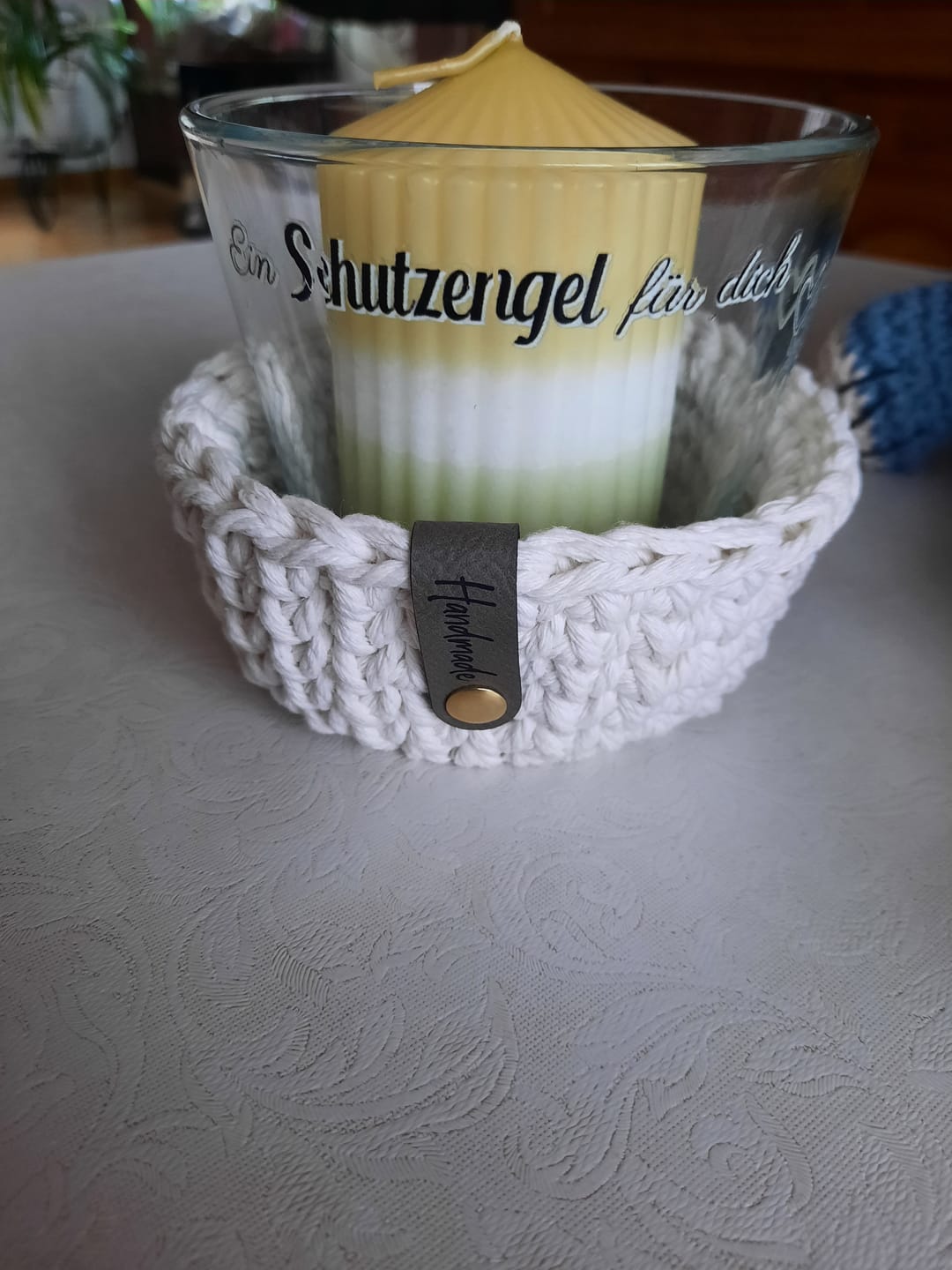 Customer photo review of Label-Set "Handmade" FARBMIX- CS0016 - für Häkelkörbe etc.
