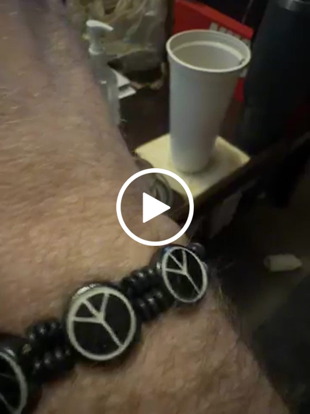 Customer video review of Peace Wood Bead Stretch Bracelet