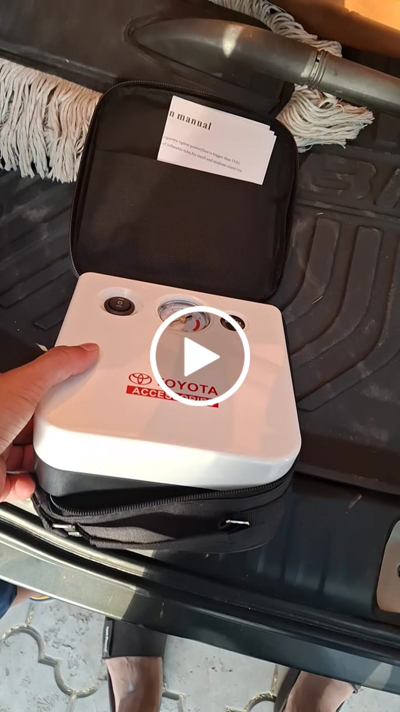 Customer video review of Japan Lot Imported Toyota Tire Inflator