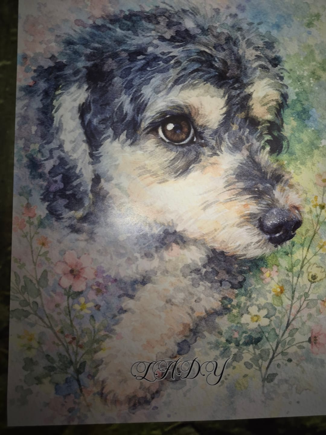 Customer photo review of Aquarelle - Poster personnalisé