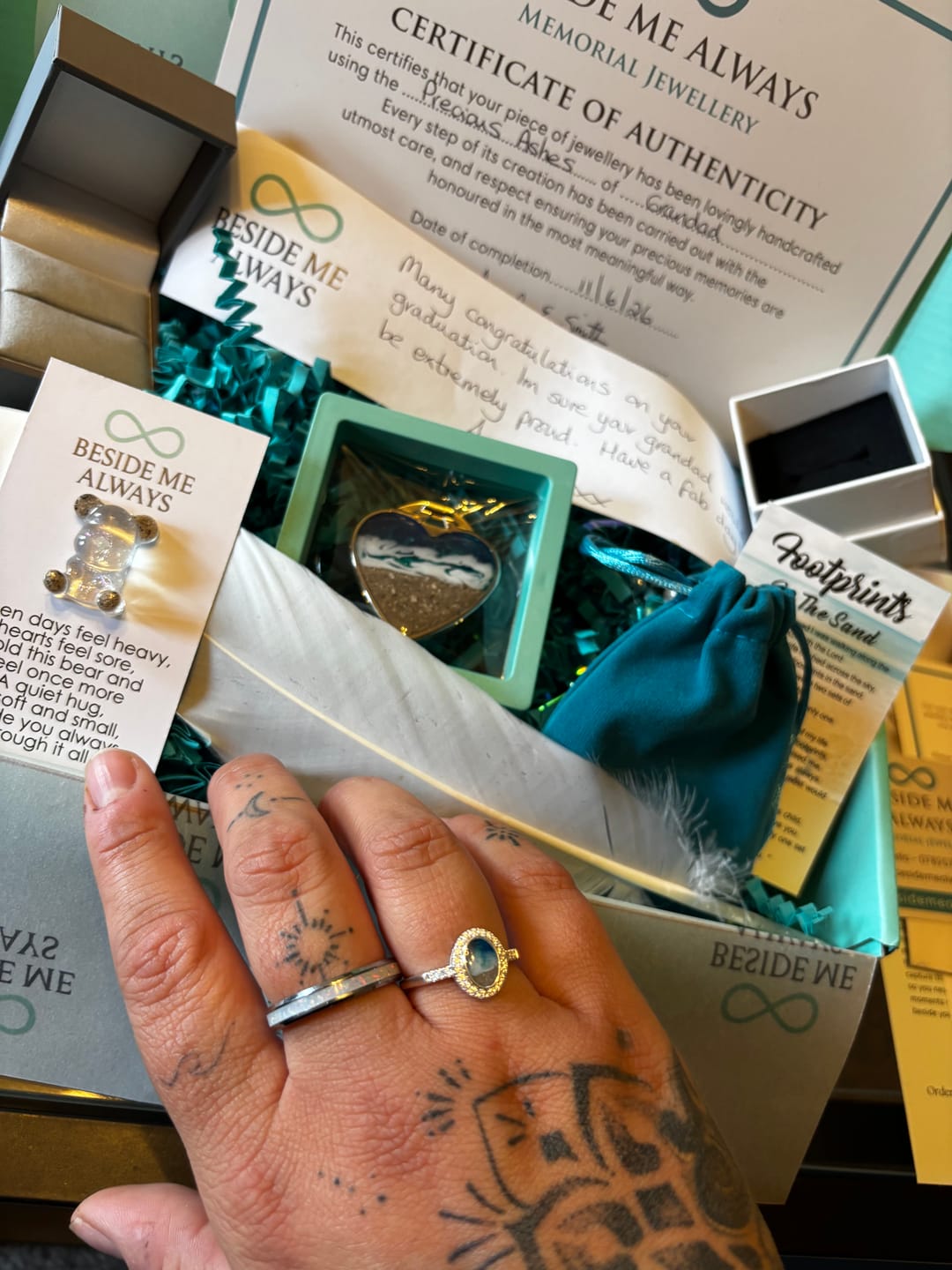 Customer photo review of Ladies Ocean Promise Channel Ring (TC)