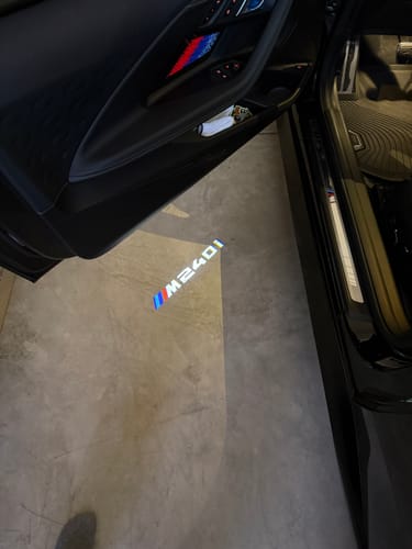 Customer photo review of BMW G SERIES DOOR LIGHTS