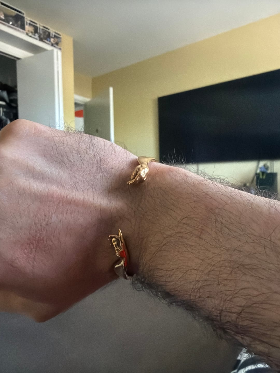 Customer photo review of Creation of Adam Cuff V2