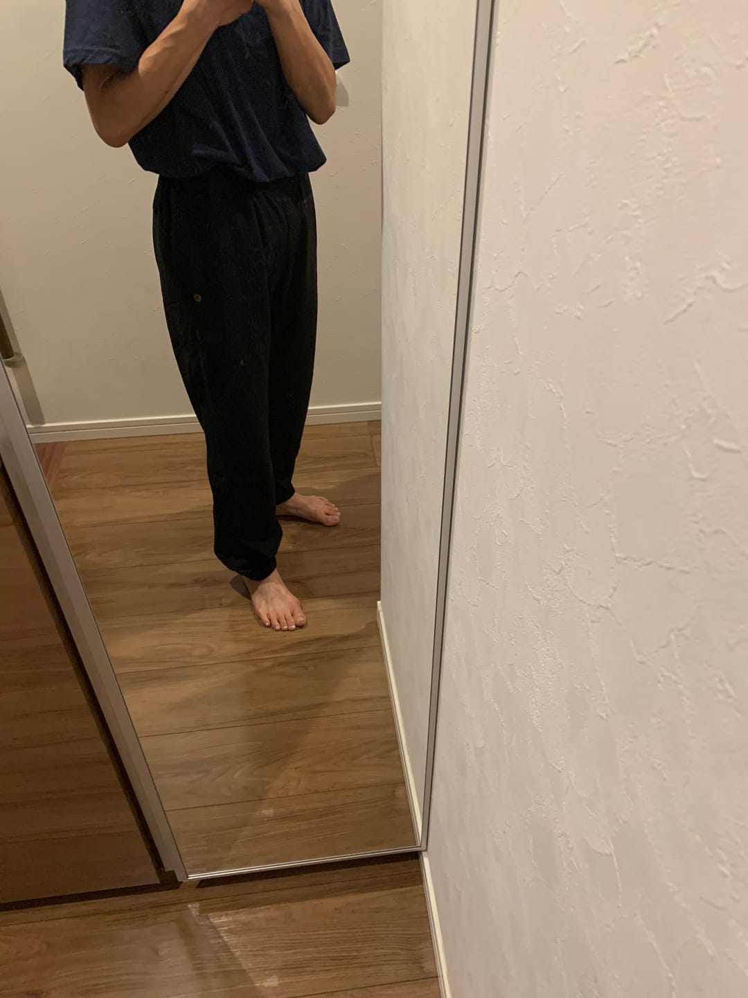 Customer photo review of ZOMIGEN｜スウェットパンツ 隠しポケット 薄手