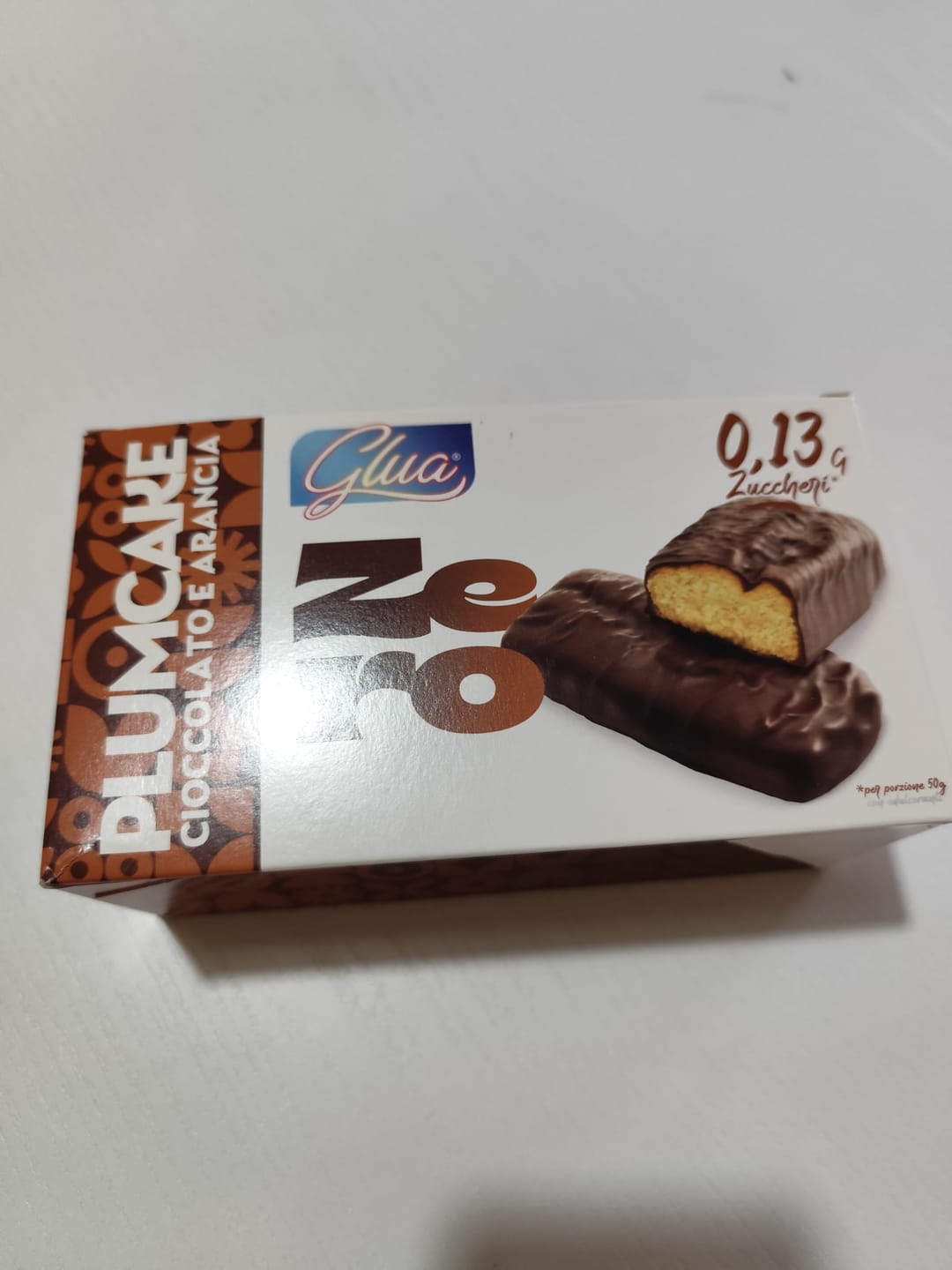 Customer photo review of Plumcake Zero ricoperto di cioccolato al gusto arancia