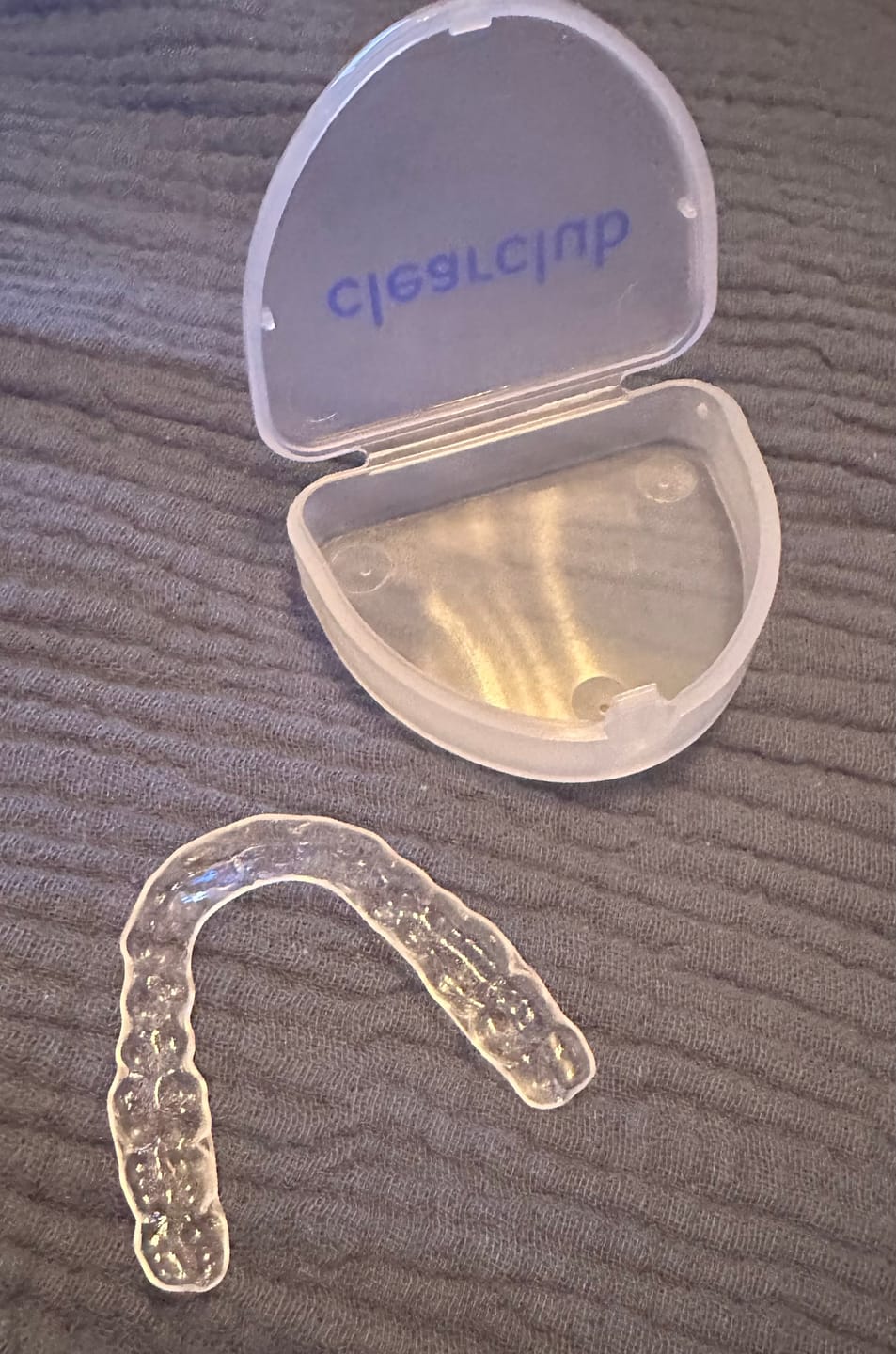 Customer photo review of Clear Custom Night Guard