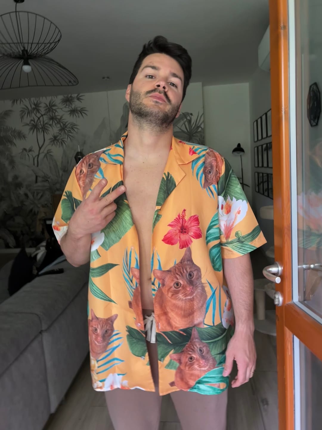 Customer photo review of La tua foto - Camicia hawaiana personalizzata