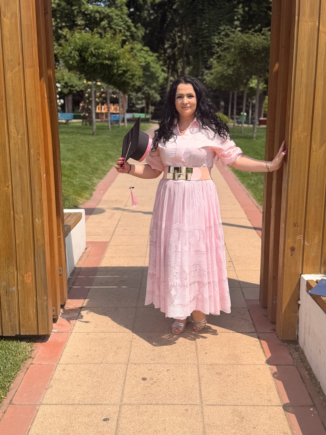 Customer photo review of Rochie Umirra cu talie accentuata prin curea